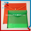 A4 A5 FC size clear poly plastic cover zipper bags zipper file wallet